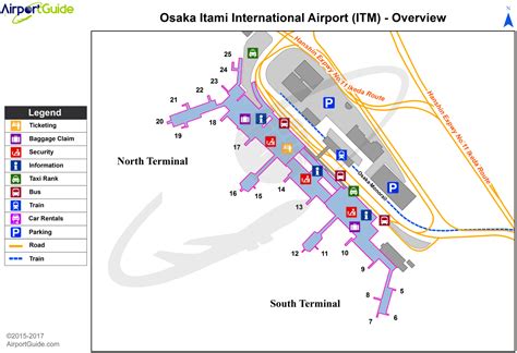 Osaka - Osaka International (ITM) Airport Terminal Map - Overview ...