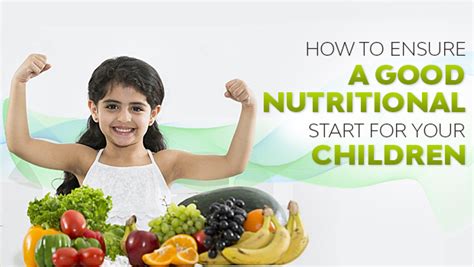 How To Ensure A Good Nutritional Start For Your Children