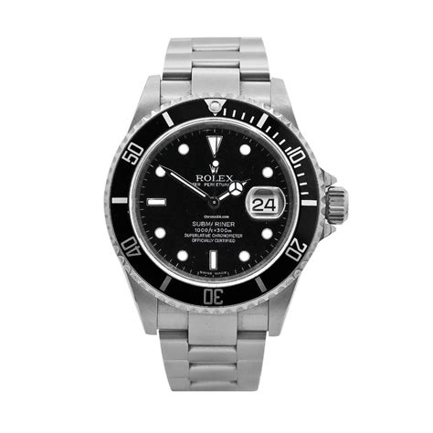 Rolex Submariner Date 40mm Stainless Steel with Black Dial, 16610 for $10,990 for sale from a ...