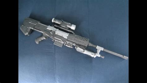 Halo Sniper Rifle Nerf Replica [Modified Nerf Longshot] - YouTube