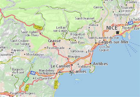 MICHELIN Valbonne map - ViaMichelin