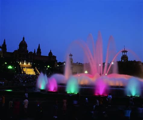 The “Magic fountains of Montjuïc” are a popular attraction while visiting Hotel Arts Barcelona ...