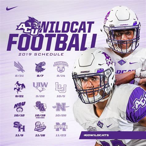 Abilene Christian University 2019 Football Schedule : r/SouthlandConference