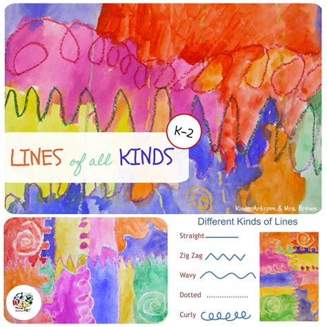 Drawing Lines Art Lesson Plan for Children - KinderArt.com