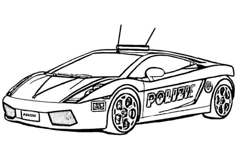 Polizei (2) | Ausmalbild Race Car Coloring Pages, Sports Coloring Pages ...