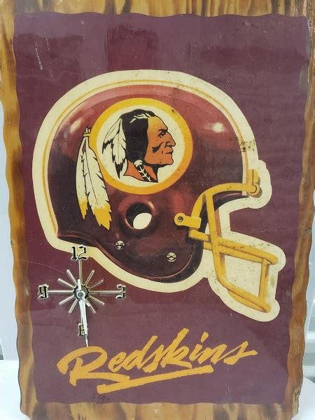 Washington Redskins Nfl Wooden Wall Clock