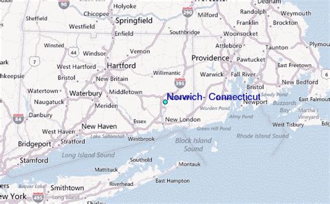 Norwich, Connecticut Tide Station Location Guide