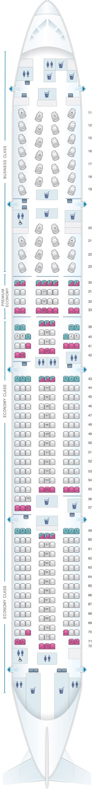 Seat Map Cathay Pacific Airways Boeing B777 300 (77G) | SeatMaestro