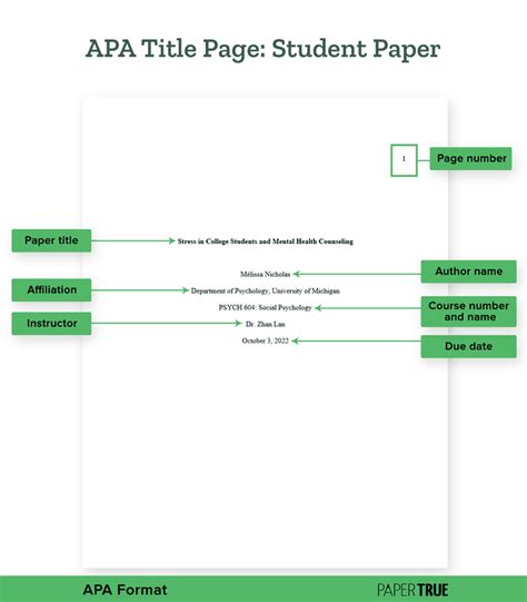 Apa Title Page Running Head