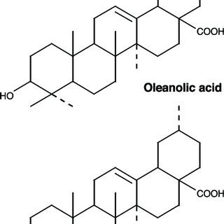 Chemical structure of oleanolic acid (OA) and ursolic acid (UA ...