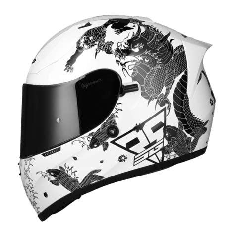 SGI Seca Katana White/Black Motorbike Helmets | Helmet South Africa