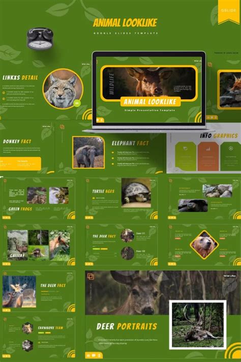 Animal Looklike | Google Slides Template – MasterBundles