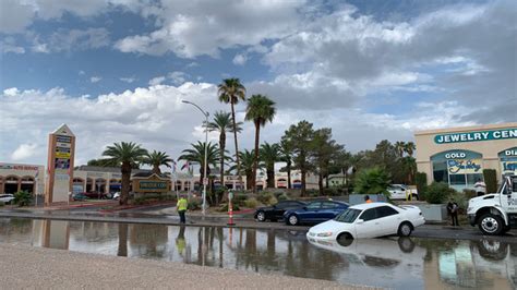 Heavy rain causes flooded streets, water rescues in Southern Nevada