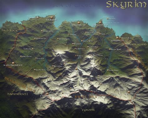 High Resolution Skyrim Maps - GamingReality