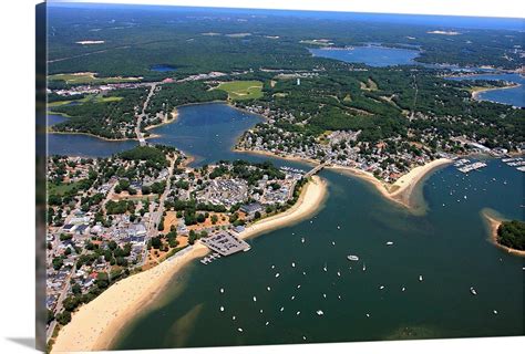 Onset, Wareham, Massachusetts - Aerial Photograph Wall Art, Canvas ...