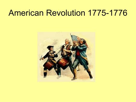 American Revolution 1775