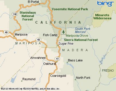 Sugar Pine, California Area Map & More