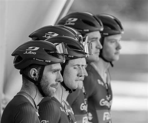 Team of Cyclists in Helmets · Free Stock Photo