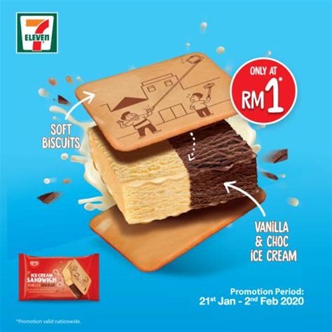 7-Eleven Walls Ice Cream Sandwich Promotion only RM1 (21 January 2020 ...