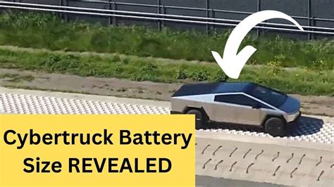 Tesla Finally Unveils Cybertruck's Battery Pack Size - YouTube