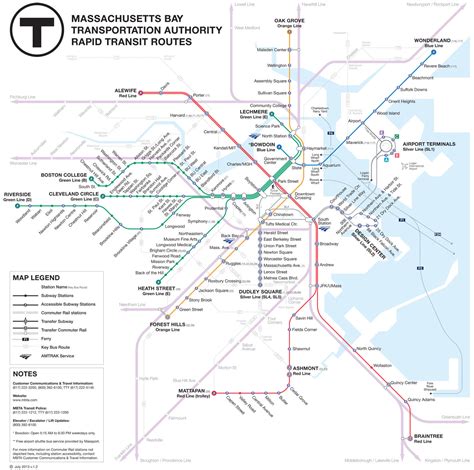 MBTA map redesigns | Bostonography