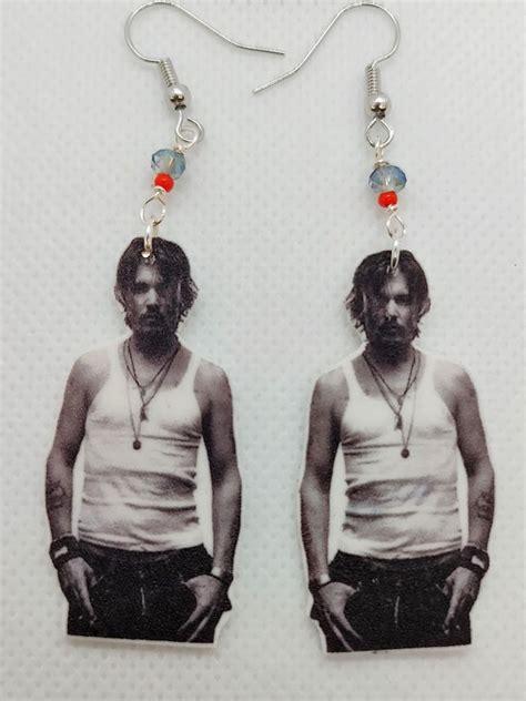 Johnny Depp Earrings Funny Trendy Summer Earrings - Etsy