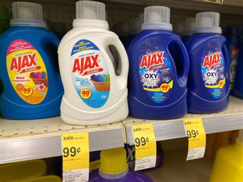 Ajax Liquid Laundry Detergent 40oz Bottles Only 99¢ at Walgreens