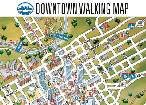 Map Of Downtown Fort Worth Texas | Printable Maps