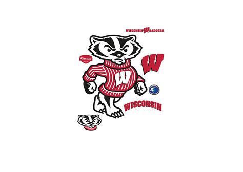 Wisconsin Badgers Mascot - Bucky Badger Wall Decal | Shop Fathead® for ...