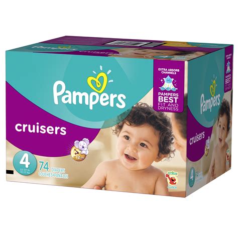 Pampers Cruisers Diapers Size 4 74 count - Walmart.com