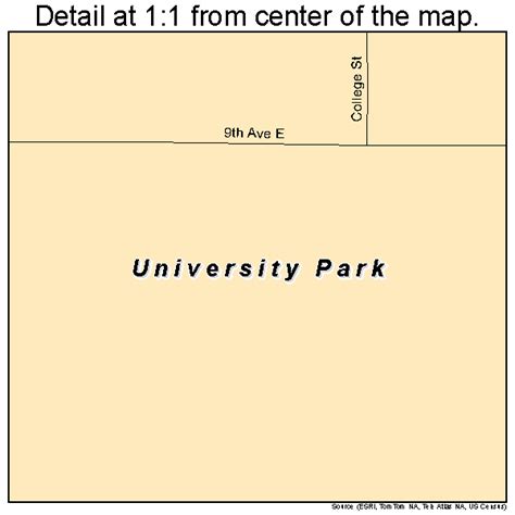 University Park Iowa Street Map 1979815