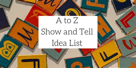 30 Creative Show-and-Tell Ideas - Teaching Expertise