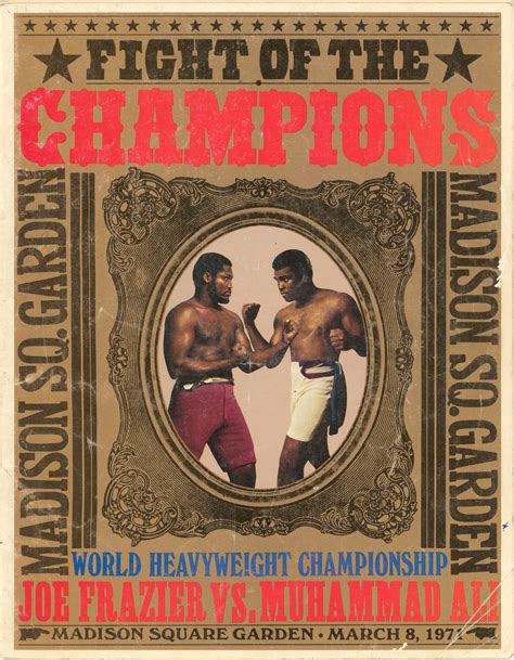 Lot Detail - Lot of (2) 1971 Muhammad Ali vs Joe Frazier "Fight of the ...