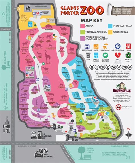 Gladys Porter Zoo Map and Brochure (2022) | ThemeParkBrochures.net