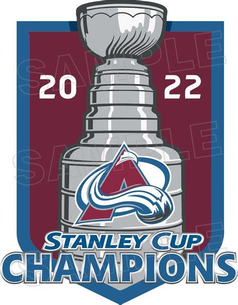 Colorado Avalanche 2022 Stanley Cup Champions Decal / Sticker Colorado ...