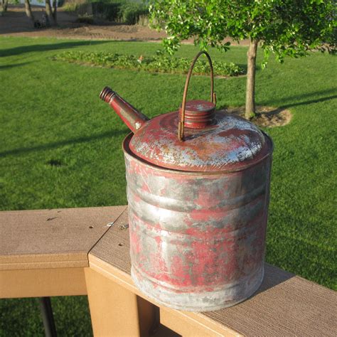 Small Red Metal Gas Can vintage decor man cave gas | Etsy | Gas cans ...