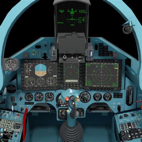 3ds max fighter cockpit cabin