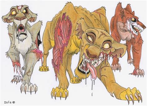 Zombie lionesses by IsisMasshiro on DeviantArt