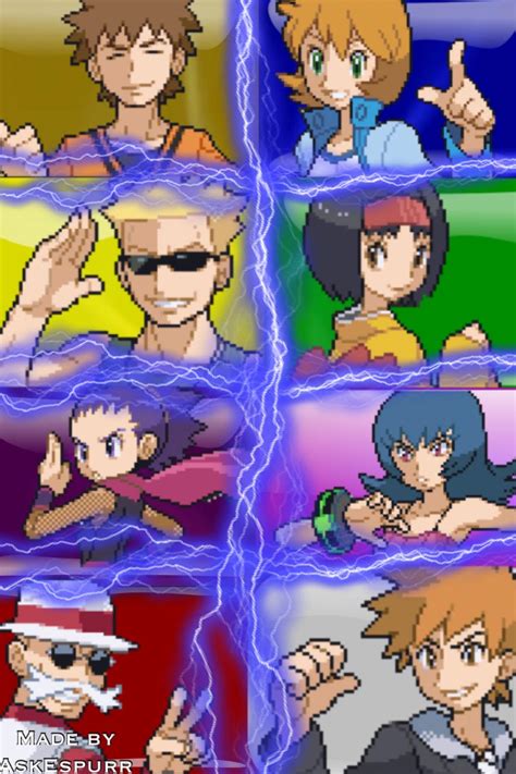 Pokemon Kanto Gym Leaders iPhone Wallpaper by AskEspurr on DeviantArt