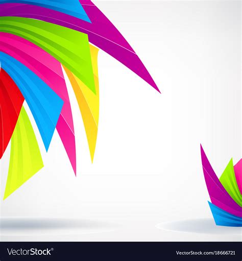 Creative abstract rainbow template background Vector Image