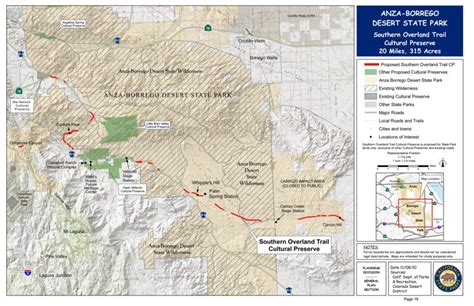 Anza-Borrego Desert State Park - Southern Overland Trail Map by Avenza Systems Inc. | Avenza Maps