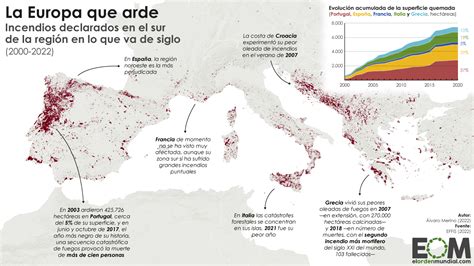 Forest fires in southern Europe since 2000 up today : r/MapPorn