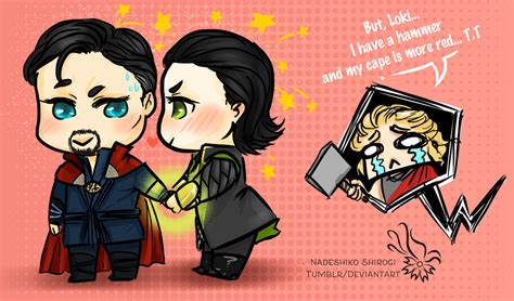 Loki and Doctor Strange by NadeshikoShirogi on DeviantArt