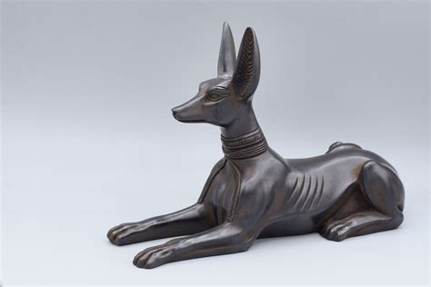 Ancient Egyptian Anubis Jackal Dog God of Underworld w Scales Figurine ...