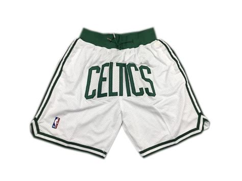 Boston Celtics Shorts White - justdonshorts