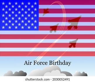 Air Force Birthday Celebration Usa Flag Stock Vector (Royalty Free) 2030052491 | Shutterstock