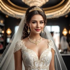 Premium Free ai Images | full image wide angle of beautiful bride is ...