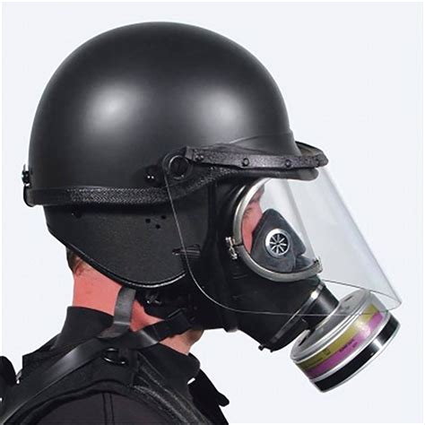 Premier Crown 906 TacElite EPR Riot Duty Helmet with Gas Mas