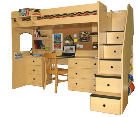 Loft Bed with Desk Plans - Living Room Sets for Small Living Rooms ...