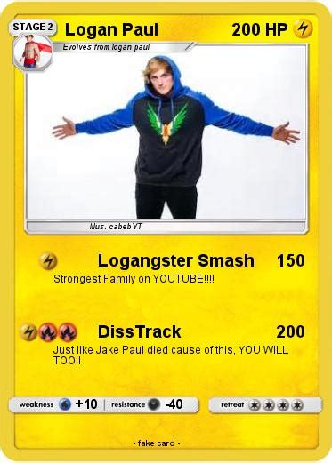 Pokémon Logan Paul 28 28 - Logangster Smash - My Pokemon Card